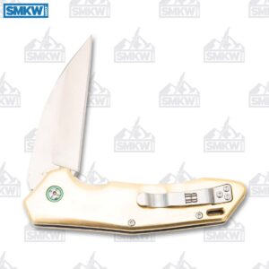 Rough Ryder Brass Wharncliffe Flipper